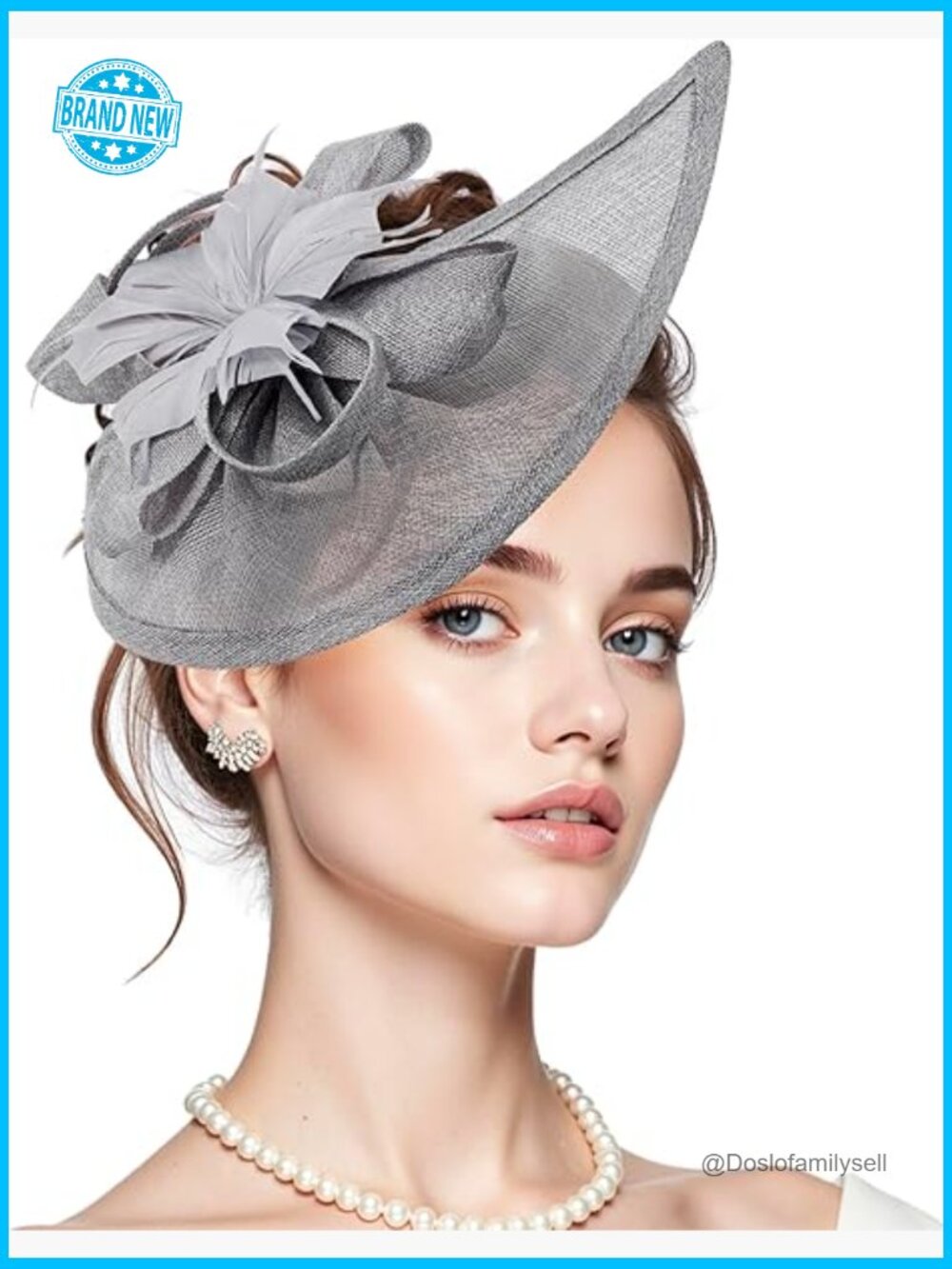Elegant Fascinator Hat Derby Tea Party Wedding Pillow Top Headwear